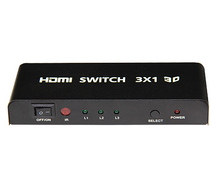 HDMI  Switcher 3*1With IR remote control 