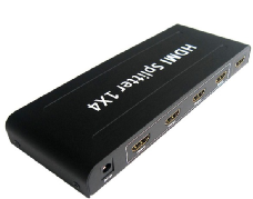 HDMI 1X4 Splitter 3D ,1080p  V1.3b