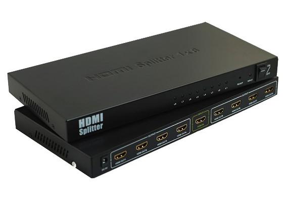 HDMI 1X8 Splitter 3D ,1080p  V1.3b
