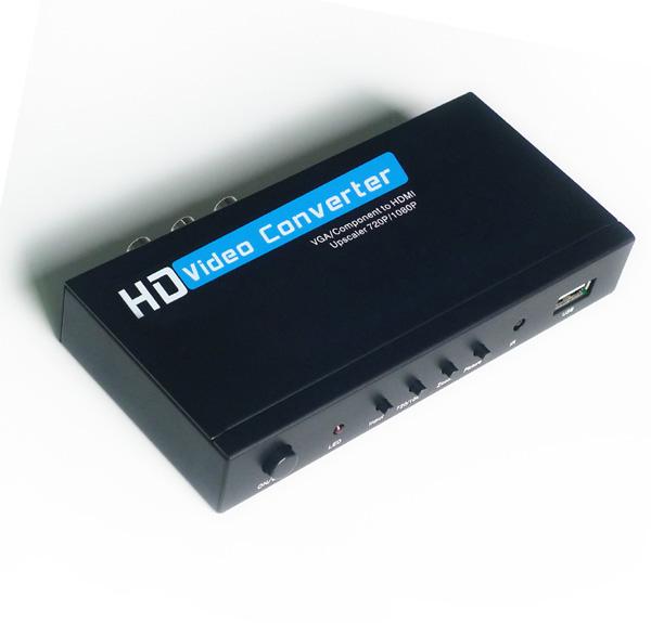 VGA/YPBPR TO HDMI CONVERTER box 1080P SCALER